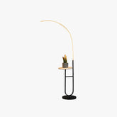 Curved Linear Lamp with Table Floor Lamp - Clowas